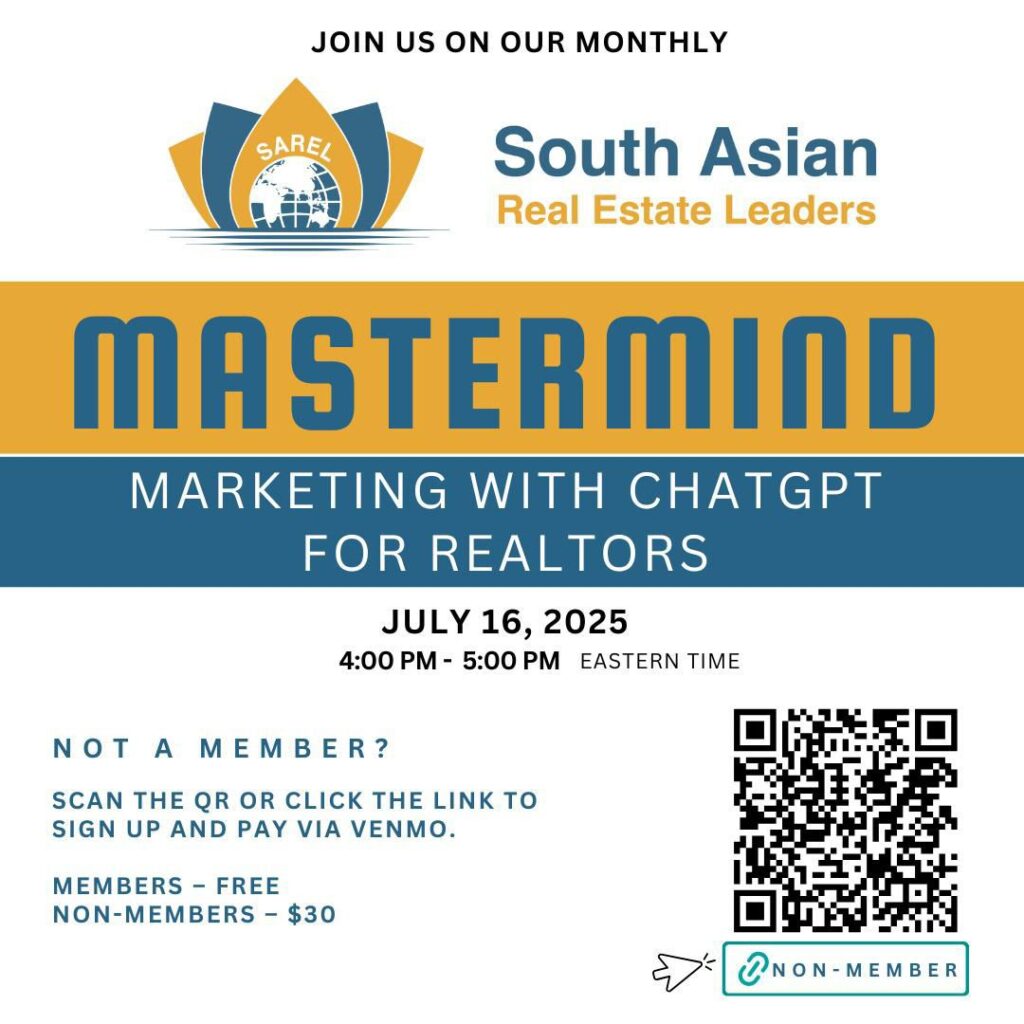 SAREL Monthly Mastermind  Marketing with ChatGPT for Realtors
